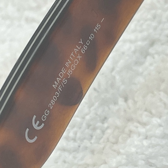 Gucci Wonens Sunglasses w Case 2803/F/S JG5 QX (gold tortoise/brown gradient) - Picture 5 of 11